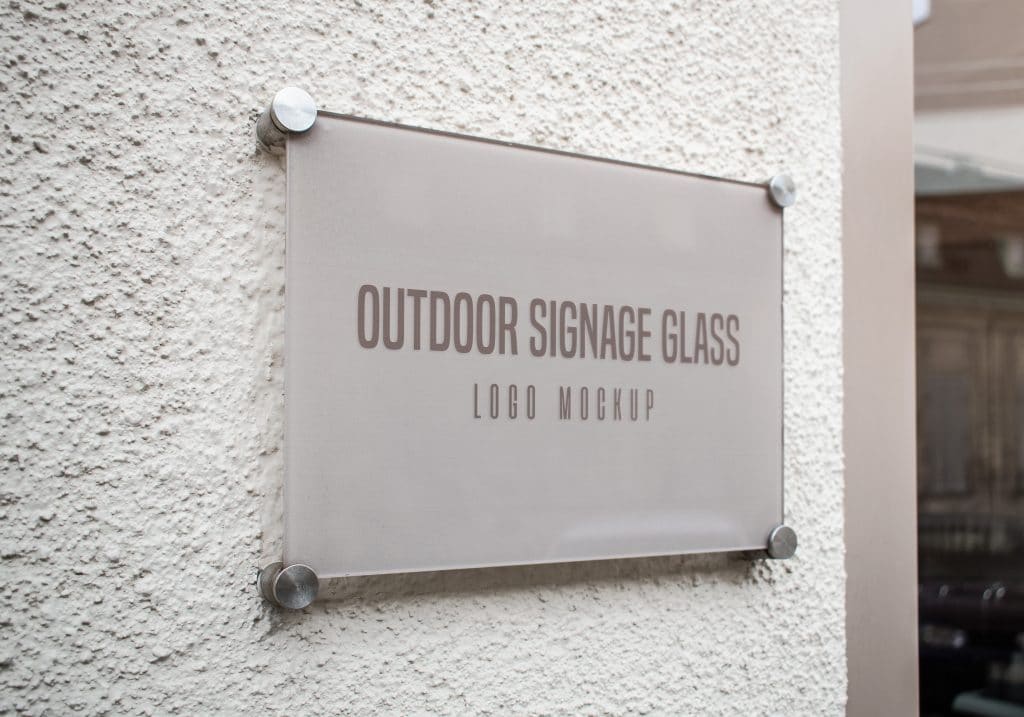 Outdoor Signage Glass