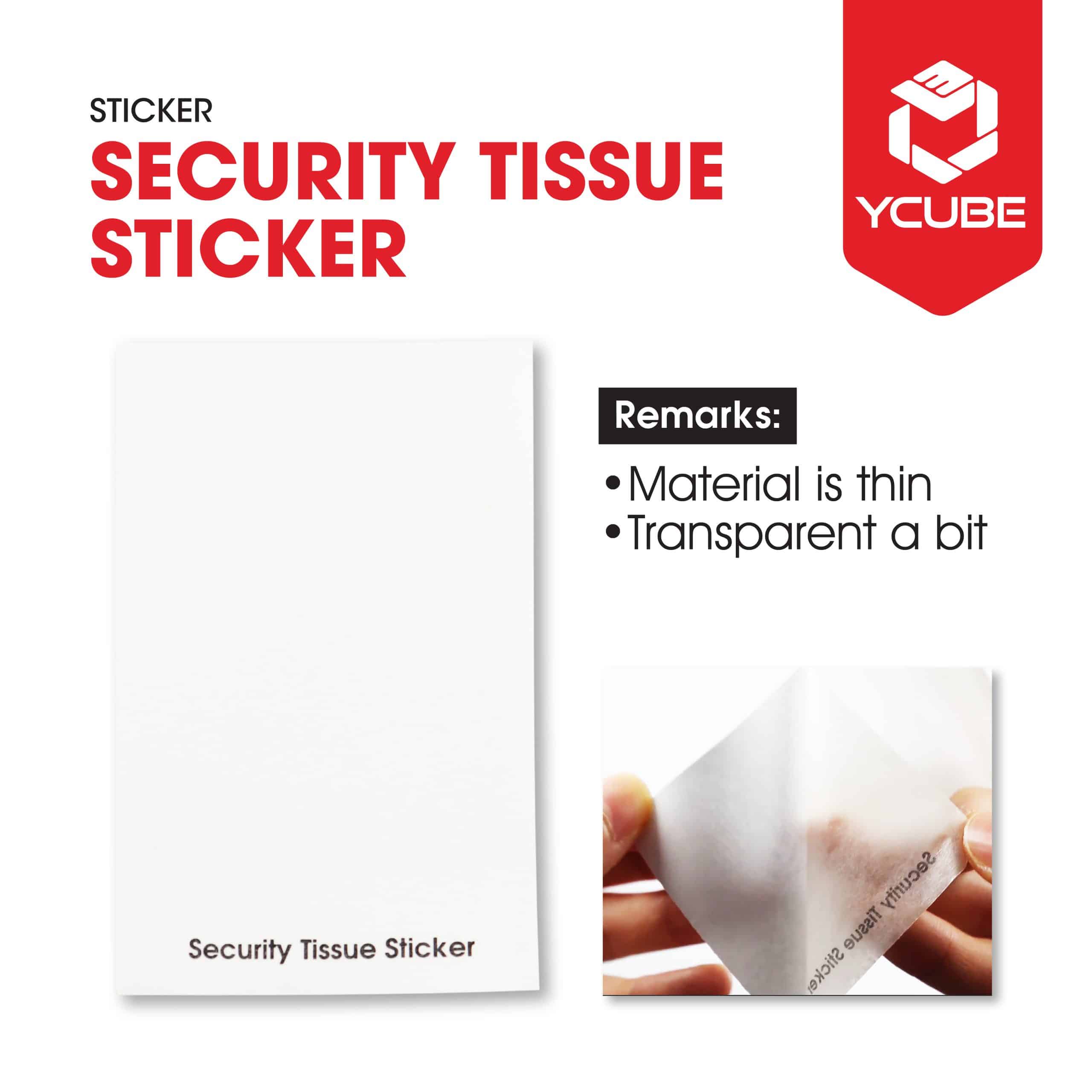 Security Tissue Sticker