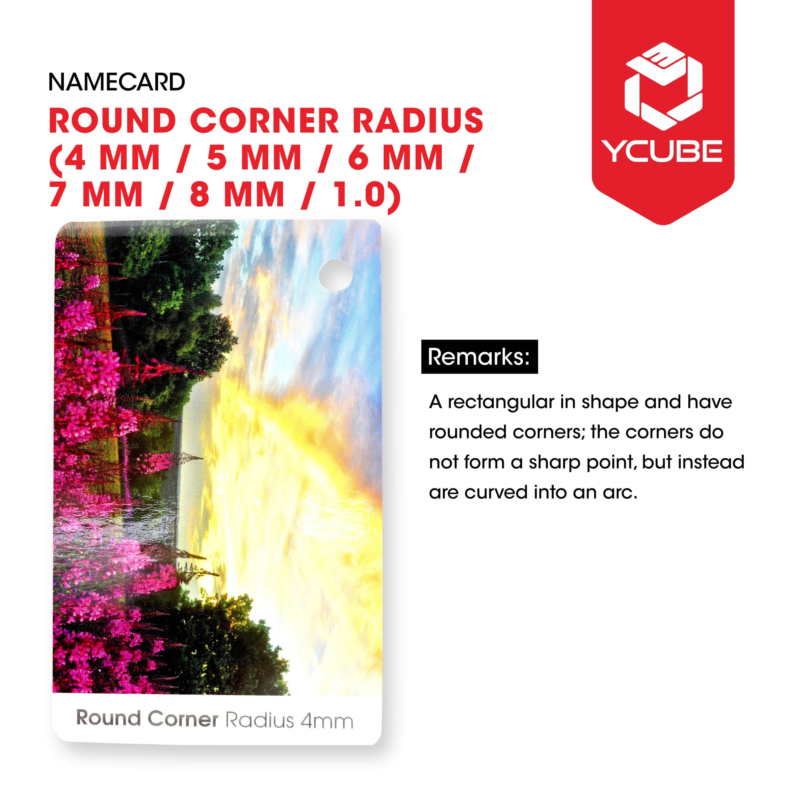Namecard Round Corner Radius