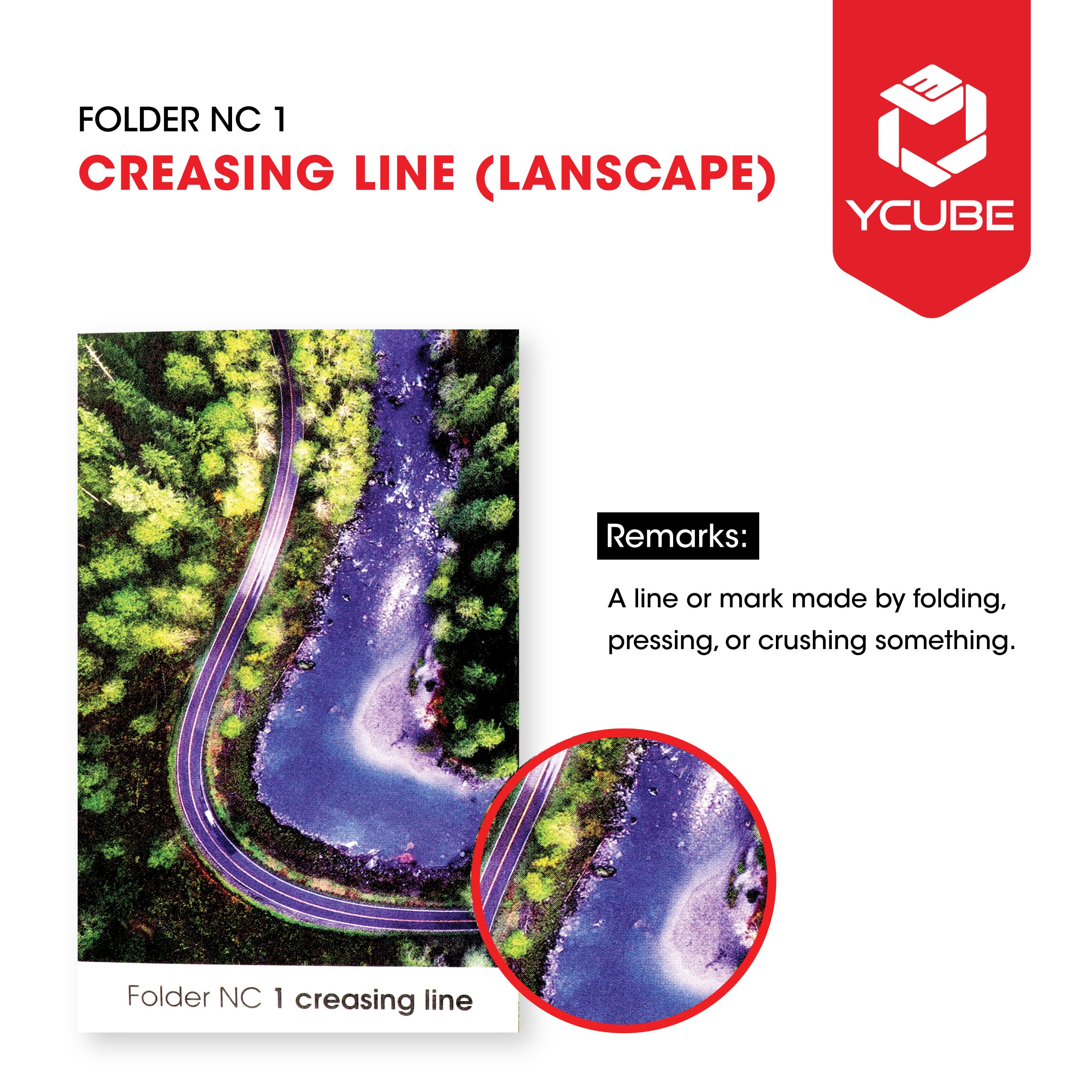 Folder NC1 Creasing Line (Portrait)