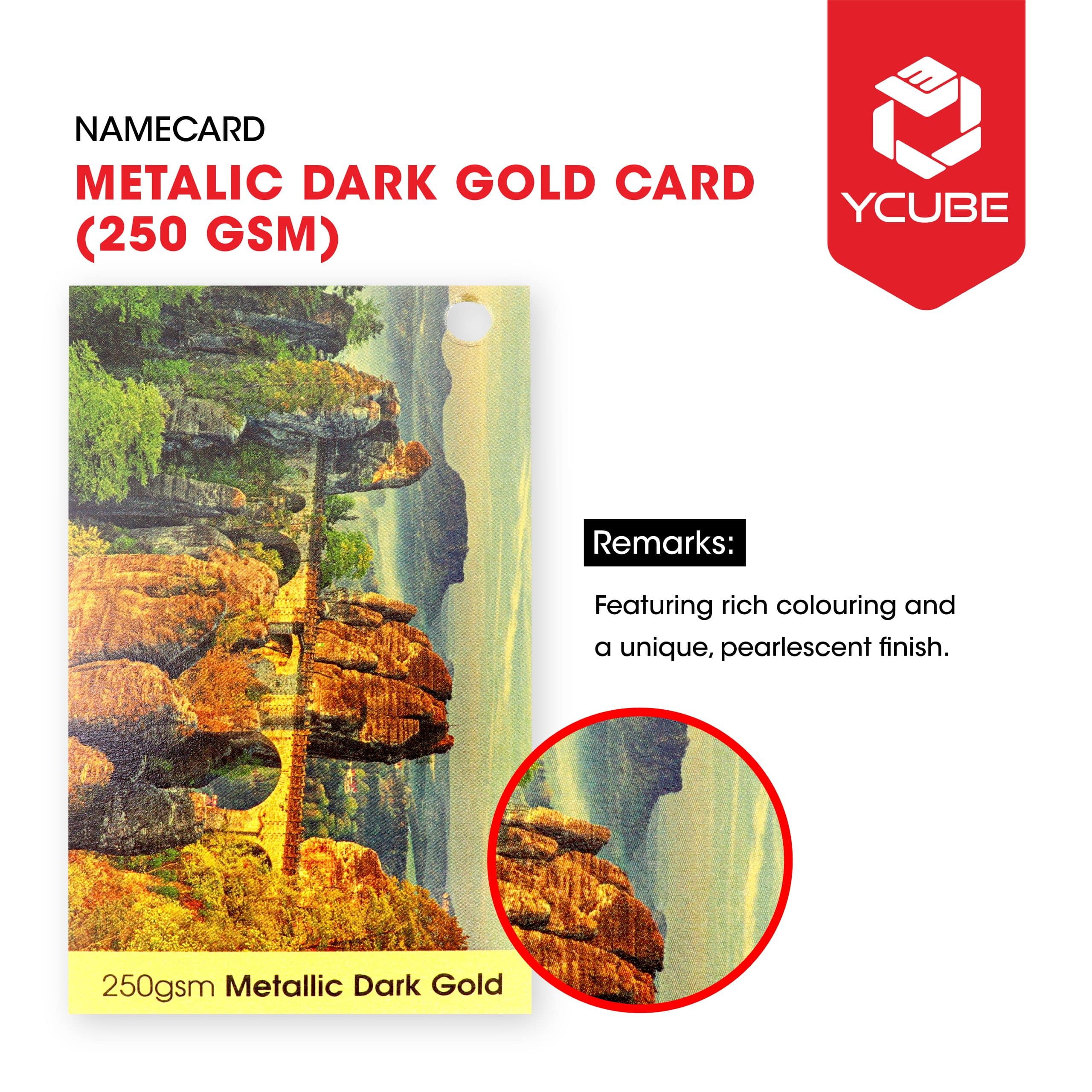 Metalic Dark Gold Card