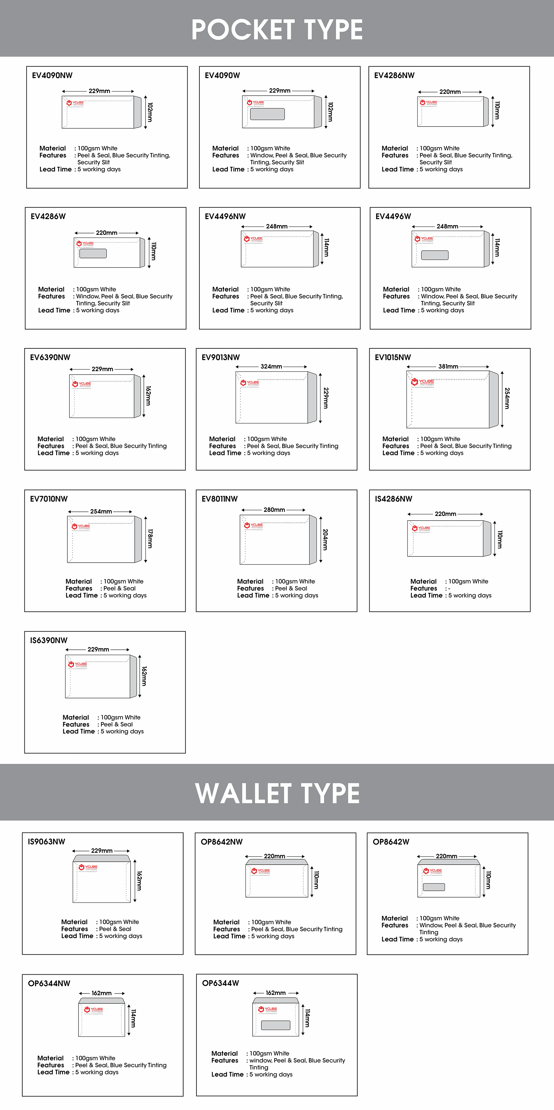 Best Envelope Design Ycube In Johor